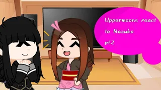 🌺Uppermoons react to Nezuko🌺 ~part 2~(часть 2)•demon slayer•