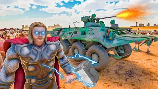THOR & BTR-80 ATTACK ORC & ZOMBIES DESSERT | Ultimate Epic Battle Simulator 2 UEBS 2