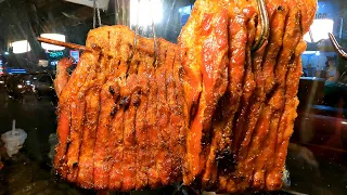 Very JUICY Roasted Duck And CRISPY Red Skin Pork, Mixed Meat Street Food In Phnom Penh City