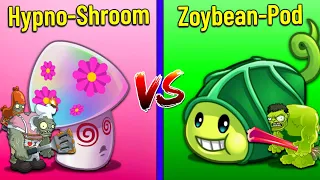 PvZ 2 - HYPNO SHROOM vs ZOYBEAN POD! Gargantuar Vs Zomboid Gargantuar - Who Will Win?