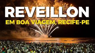 REVEILLON EM RECIFE, QUEIMA DE FOGOS NA PRAIA DE BOA VIAGEM | FELIZ 2023