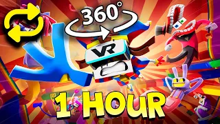 "Wacky World" 🎵 1 HOUR - The Amazing Digital Circus Music Video 360º VR