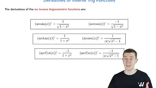 How To Remember The Derivatives Of Inverse Trig Functions | Calc 1 Simplified | Wizeprep