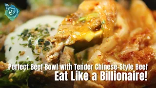 Perfect Beef Bowl with Tender Chinese-Style Beef