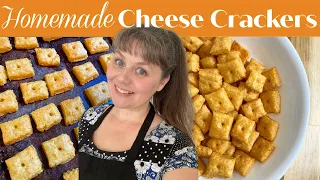 Homemade Cheese Cracker Recipe- Cheese Nips & Cheez-It Dupe!