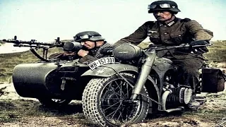 A Motocicleta Militar Alemã para apoio e reconhecimento tático BMW R75