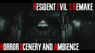 RESIDENT EVIL 2 REMAKE HORROR SCENERY AND AMBIENCE