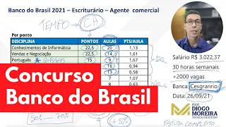 Concurso BB 2021 - Escriturário Agente Comercial do Banco do Brasil - Análise e dicas de preparação!