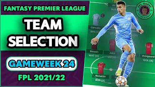 FPL GW24 TEAM SELECTION | Cancelo vs Jota Captain Gameweek 24 | Fantasy Premier League Tips 2021/22