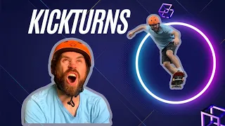 Learn how to do Kickturns on Flatground Skateboarding (Frontside and Backside)