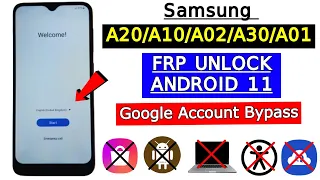 Samsung A20/A10/A02/A30/A01 Frp Bypass Without Pc Android 11 | Google Account Unlock After Restore