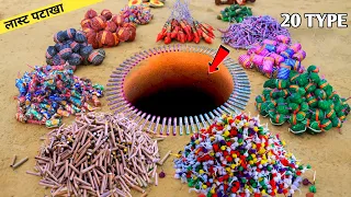 20 Different Various Types of Firecrackers Testing at Once Time Fire || Diwali Cracker Testing 2023