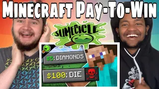 Slimecicle 'Minecraft, But It's Pay-To-Win (or lose)' REACTION