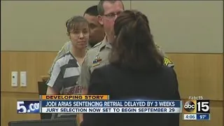 Jodi Arias sentencing retrial delayed by three weeks