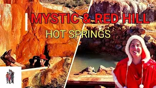 MYSTIC & RED HILL, two Hot Springs close to each other. Utah.