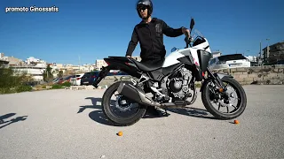the new 2024 HONDA NX500 sound from the stock exhaust