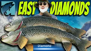 The Best Diamond Hotspot For MASSIVE Diamond Lake Trout! Call of the wild The Angler