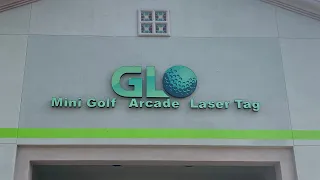 New Arcade! GLO Mini Golf Tour (San Bernardino CA)