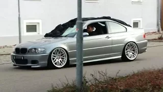 e46 330ci Slammed & Straight pipes Eisenmann Race!