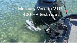 Mercury 400HP Verado V10 test drive