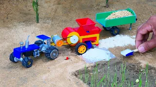 How to make tractor rice mill machine science project mini diy  || @RynaVilla