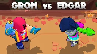 GROM Vs EDGAR | 1vs1 | Brawl Stars