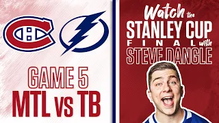 Re-Watch Montreal Canadiens vs. Tampa Bay Lightning Game 5 LIVE w/ Steve Dangle + Cup Celebrations