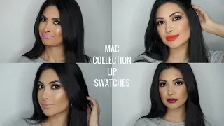 CLASSIC MAC LIPSTICK COLLECTION | LIP SWATCHES | thatmaragirl