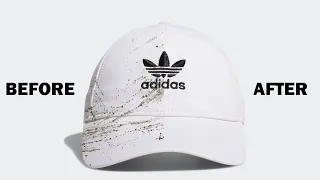 How To Clean A White Hat EASY | Removes Dirt & Sweat Stains