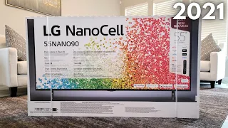 LG NanoCell 90 Series 2021 TV Unboxing, Setup, Settings and Gameplay with PS5