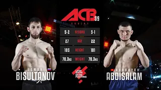 Усман Бисултанов vs. Абдисалам Кубаныч | Usman Bisultanov vs. Abdisalam Kubanychbek | ACB 59 - YE 18