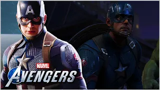 MCU Captain America Endgame Suit GAMEPLAY! | Marvel's Avengers Game