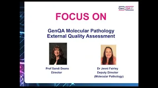 GenQA Molecular Pathology: NTRK fusions EQA webinar 29th October 2020