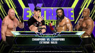 WWE 2K23 - John Cena VS. Brock Lesnar VS. Roman Reigns VS. Lashley - WWE Undisputed Championship