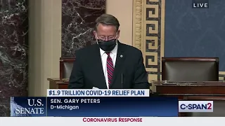 Peters Floor Speech on the Need to Pass the American Rescue Plan