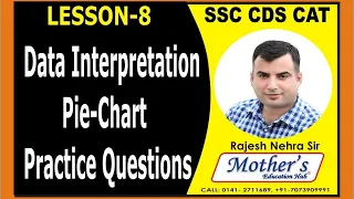 Data Interpretation | Pie Chart (Class-8) |SSC MAINS Maths LECTURE-48 I BY NEHRA SIR