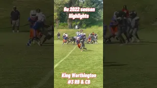 King Worthington 6u football highlights