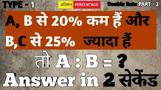 percentage kami ya badothari | increase and decrease | Double Rate questions | Part- 2 |