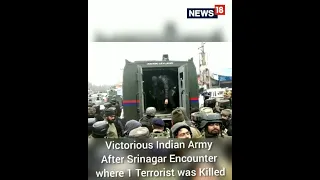 Srinagar Encounter | 1 Terrorist Killed | Army Chants Bharat Mata Ki Jai | Shorts | CNN News18