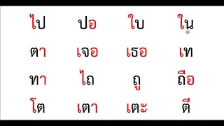 อ่านสะกดคำ คำพื้นฐาน ป.1  ชุดที่ 1 พยัญชนะ + สระ