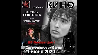 Концерт группы "Черный квадрат" в ДР Виктора Цоя в Солнечногорске .  21 июня 2020 г