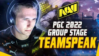 NAVI Teamspeak at PGC 2022: Group Stage