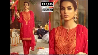 Very Reasonable Prices Of Party Wear Ladies Suits ||Zellbury Luxury Unstitched Collection