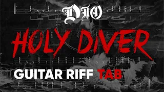 Dio: Holy Diver | Guitar Riff | Tab | Lesson | Tutorial |