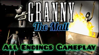 Granny The Mall | Full Gameplay with All Endings (Slendrina hug teddy 🧸)