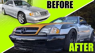 DIY WIDEBODY KIT FULL BUILD (MERCEDES SL500)