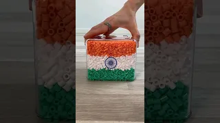 I Made the Flag of India With Beads! #shorts #reverse #trending