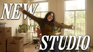 Moving into my NEW ART STUDIO 🌟 How I found it, the application process, + a tour!