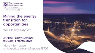 Mining the energy transition for opportunities - Will Mosley