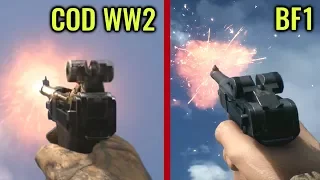 COD WW2 vs Battlefield 1 - Weapon Comparison